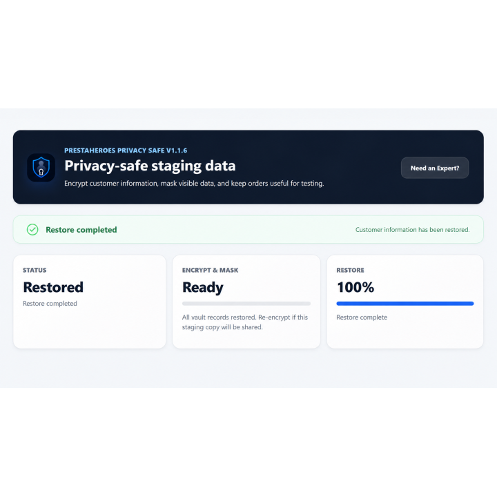 PH Customer Data Privacy – Secure Staging & Sandbox Testing