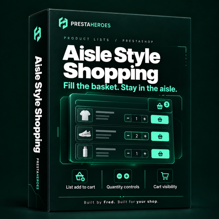 Aisle Style Shopping for PrestaShop Product List