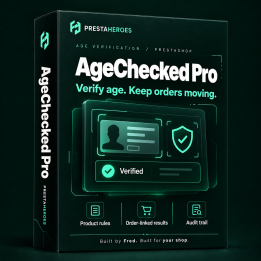 AgeChecked Integration for PrestaShop 8 & 9 | PrestaHeroes