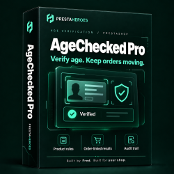 AgeChecked Pro for PrestaShop — Complete Age Verification Workflow
