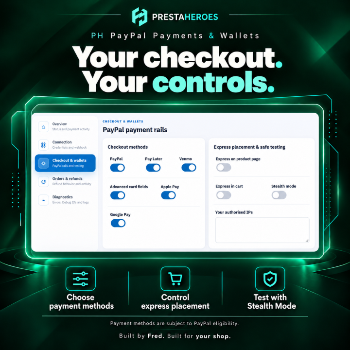 PH Modern PayPal Payments & Wallets for PrestaShop