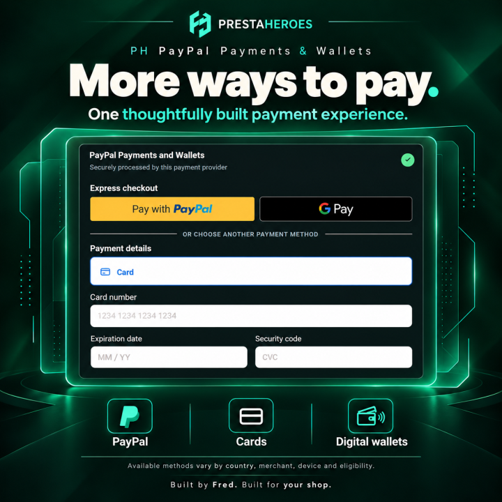 PH Modern PayPal Payments & Wallets for PrestaShop