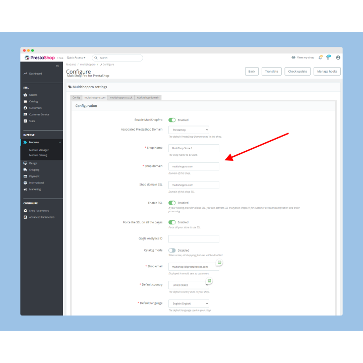 Multishop Pro – Multiple Domains on One PrestaShop Installation