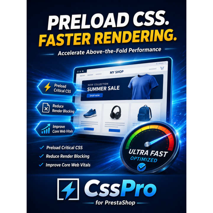 CssPro – Preload Critical CSS to Improve PrestaShop PageSpeed