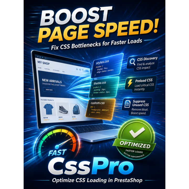 CssPro – Preload Critical CSS to Improve PrestaShop PageSpeed
